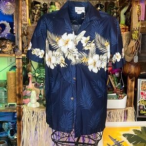Men’s pacific legend hawaiian aloha shirt size S